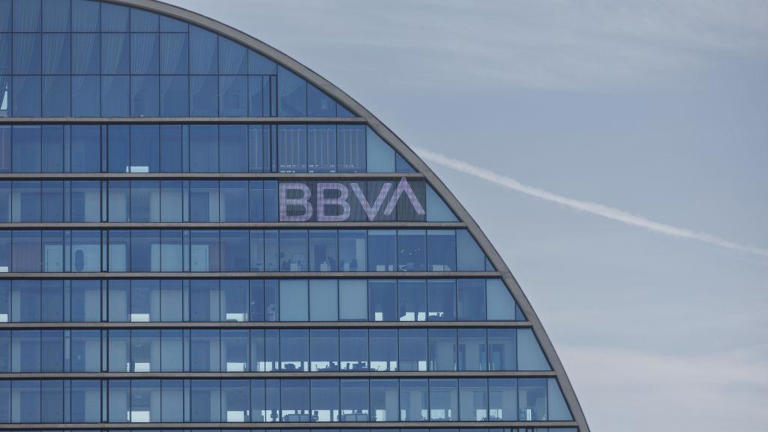 Edificio del BBVA en Madrid.